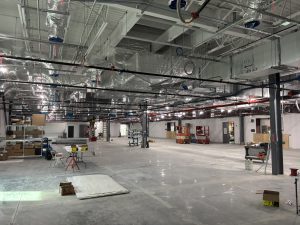 Interior of center section of building expansion project